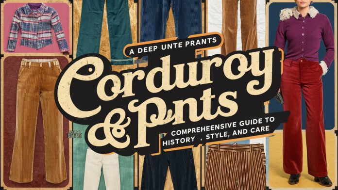 Corduroy Pants: A Complete Guide to History Style and Care